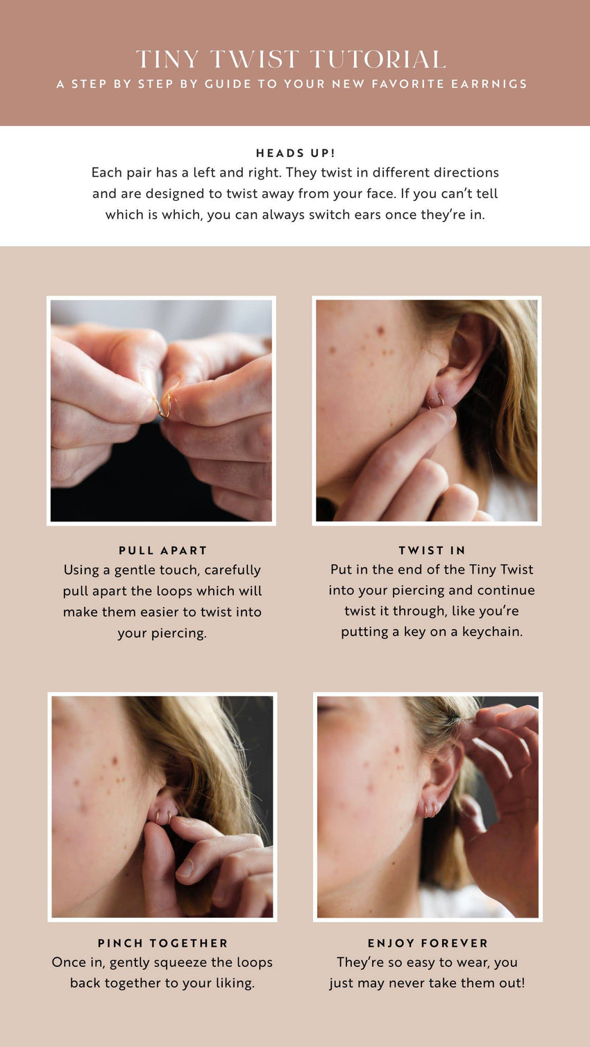 HA11 Tiny Twist Earrings | 14kt Gold Fill + Sterling Silver