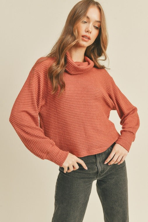 Turtleneck Long Sleeve Top
