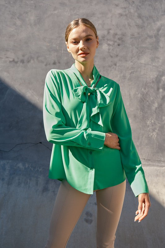 Tie Neck Blouse