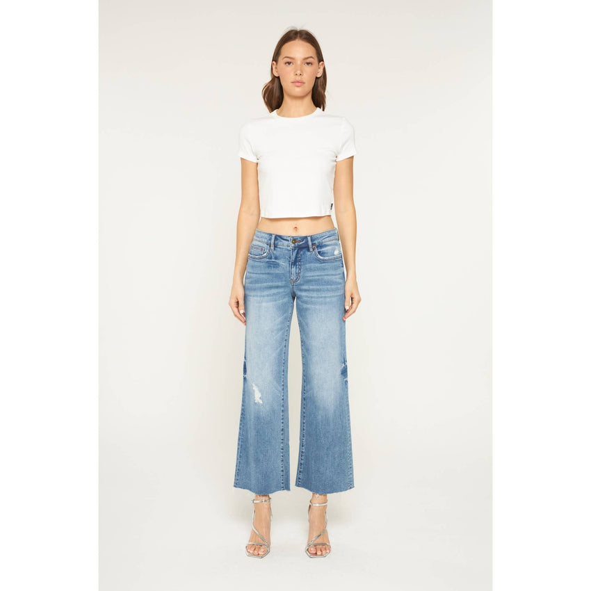 Mid Rise Wide Leg