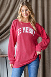 Be Merry Textured Shirt