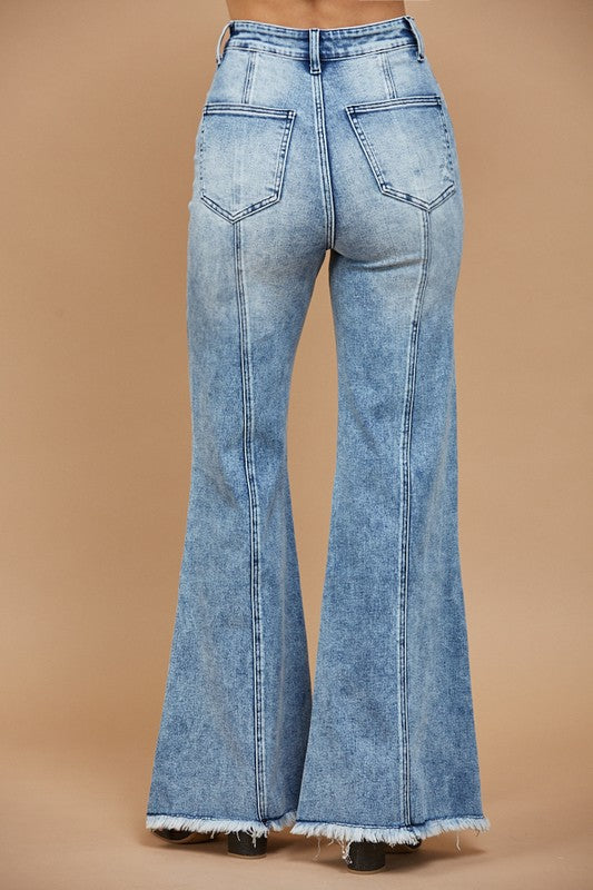 Wide Leg Palazzo Fit Jeans