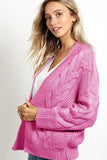 Cable Knitted Cardigan