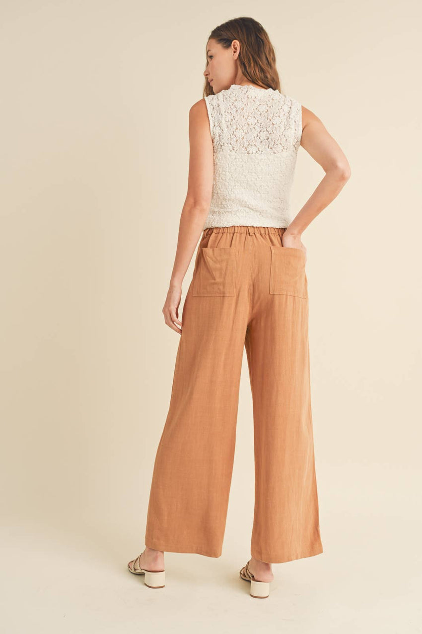 Wide Leg Pants with Pockets