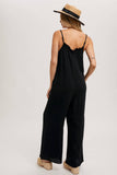 Sleeveless Scoop Back Ruffled Jumpsuit