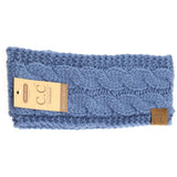 Solid Cable Knit CC Head Wrap HW20: Winter Mint