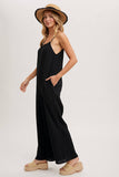 Sleeveless Scoop Back Ruffled Jumpsuit