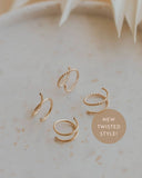 HA11 Tiny Twist Earrings | 14kt Gold Fill + Sterling Silver