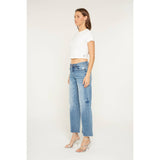 Mid Rise Wide Leg